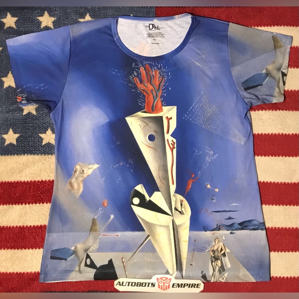 NWOT Vintage THE SALVADOR DALI MUSEUM APPARATUS And HAND Shirt XXL Unisex Sb Art